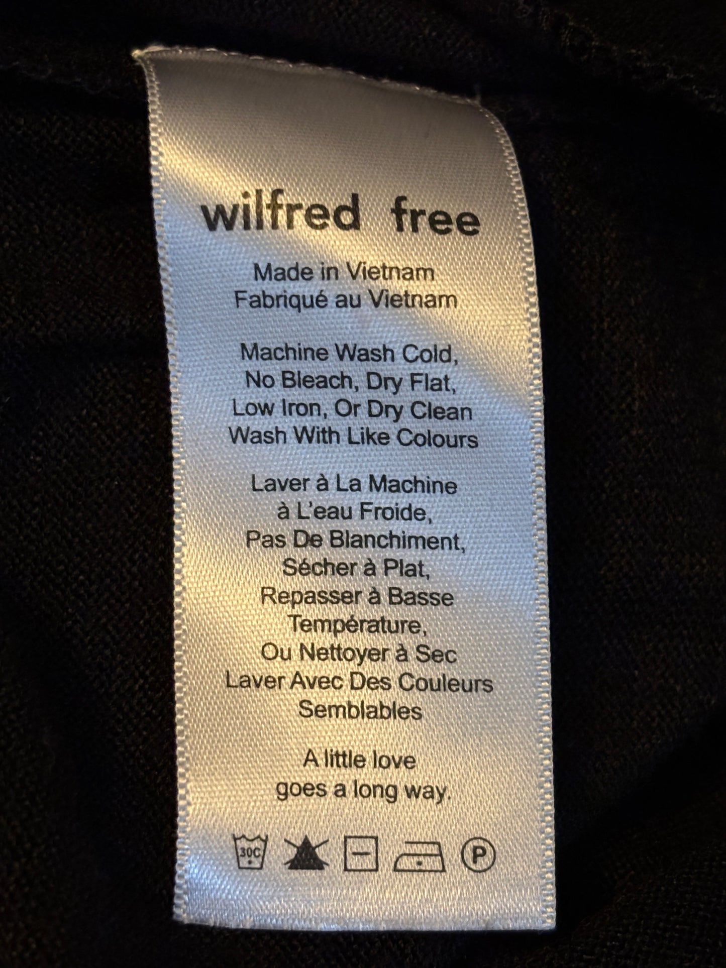 WILFRED FREE Izabel Black Jersey Knit Tie-Waist Romper Size Medium