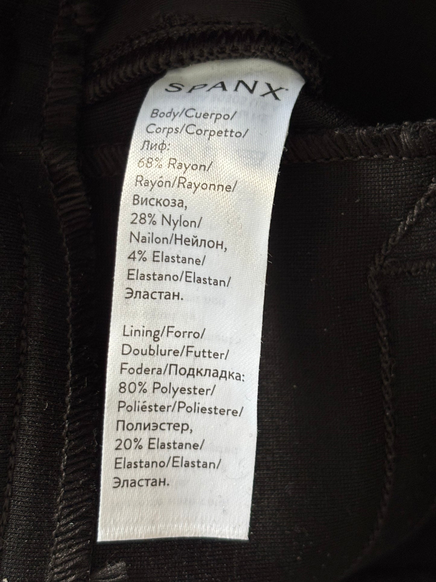 New SPANX Spanx Black Ankle Backseam SkinnyThe Perfect Pant Size Small