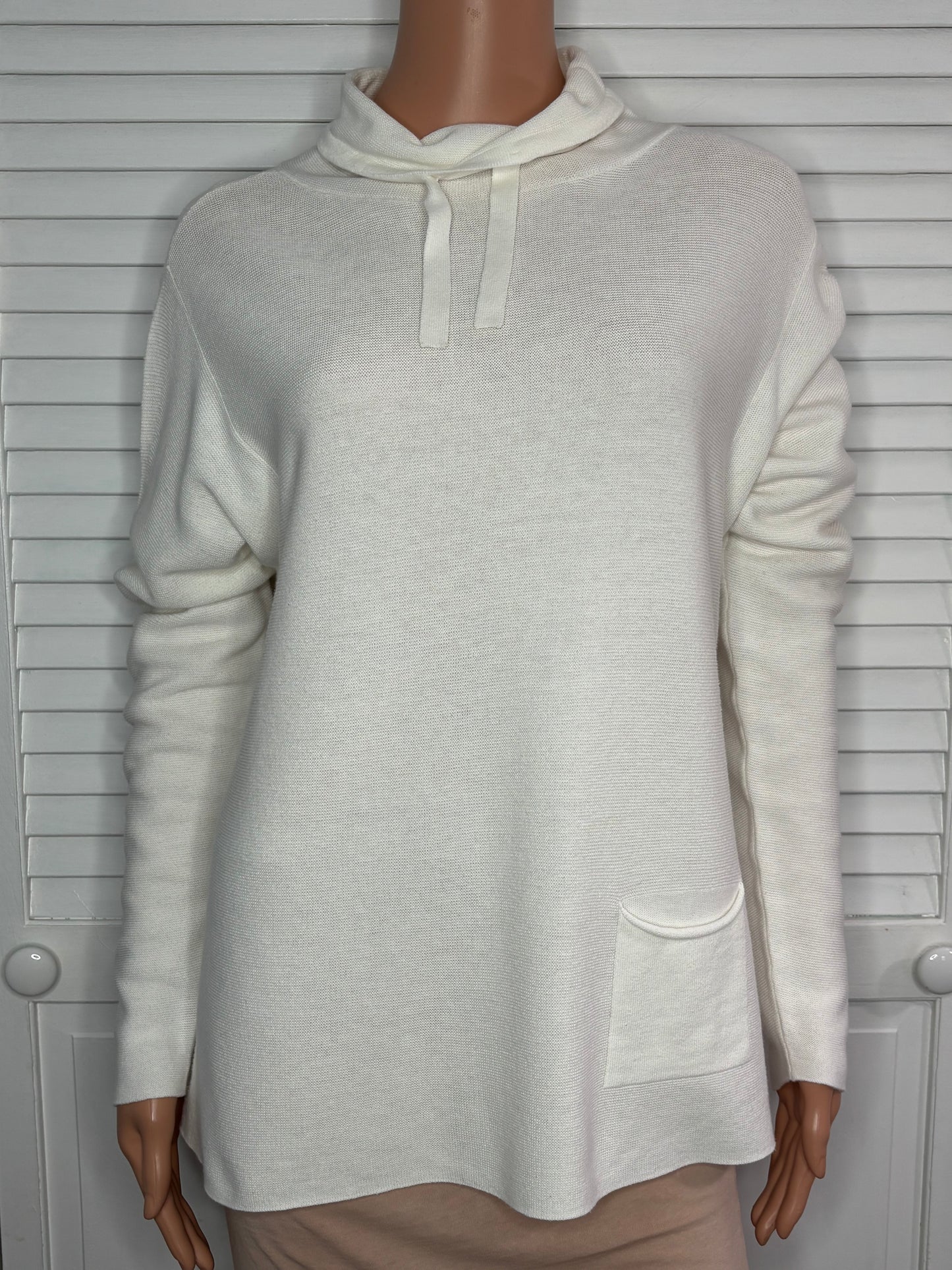 CHARLIE B Ottoman Knit Funnel Neck Sweater Size Medium