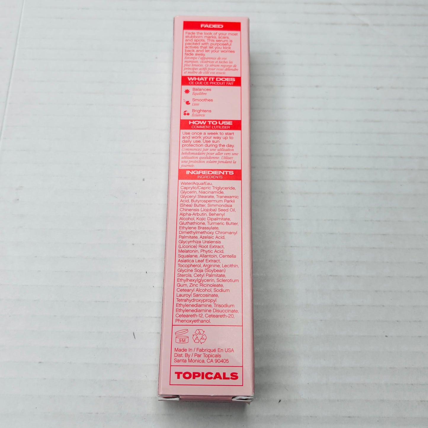 TOPICALS Faded Brightening & Clearing Serum