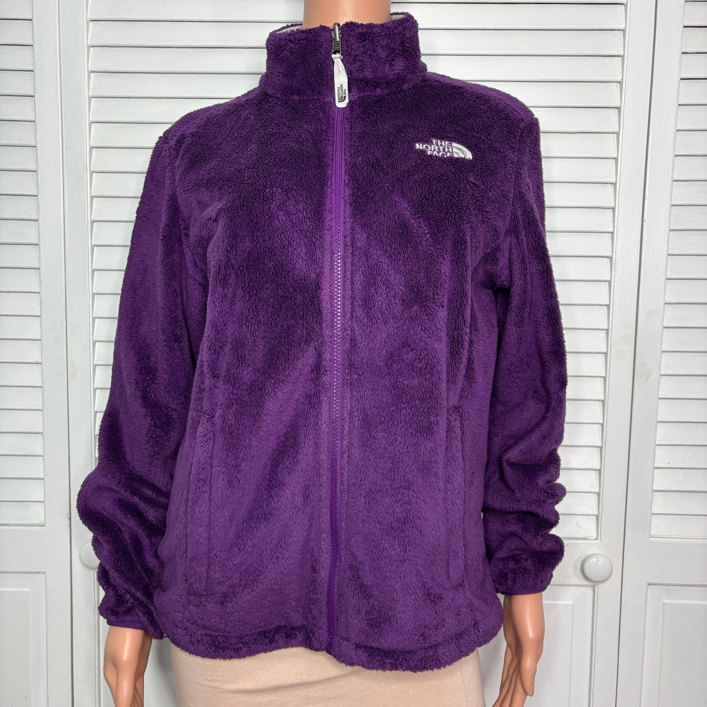 THE NORTH FACE Purple Osito Full-Zip Fleece Jacket Size Medium