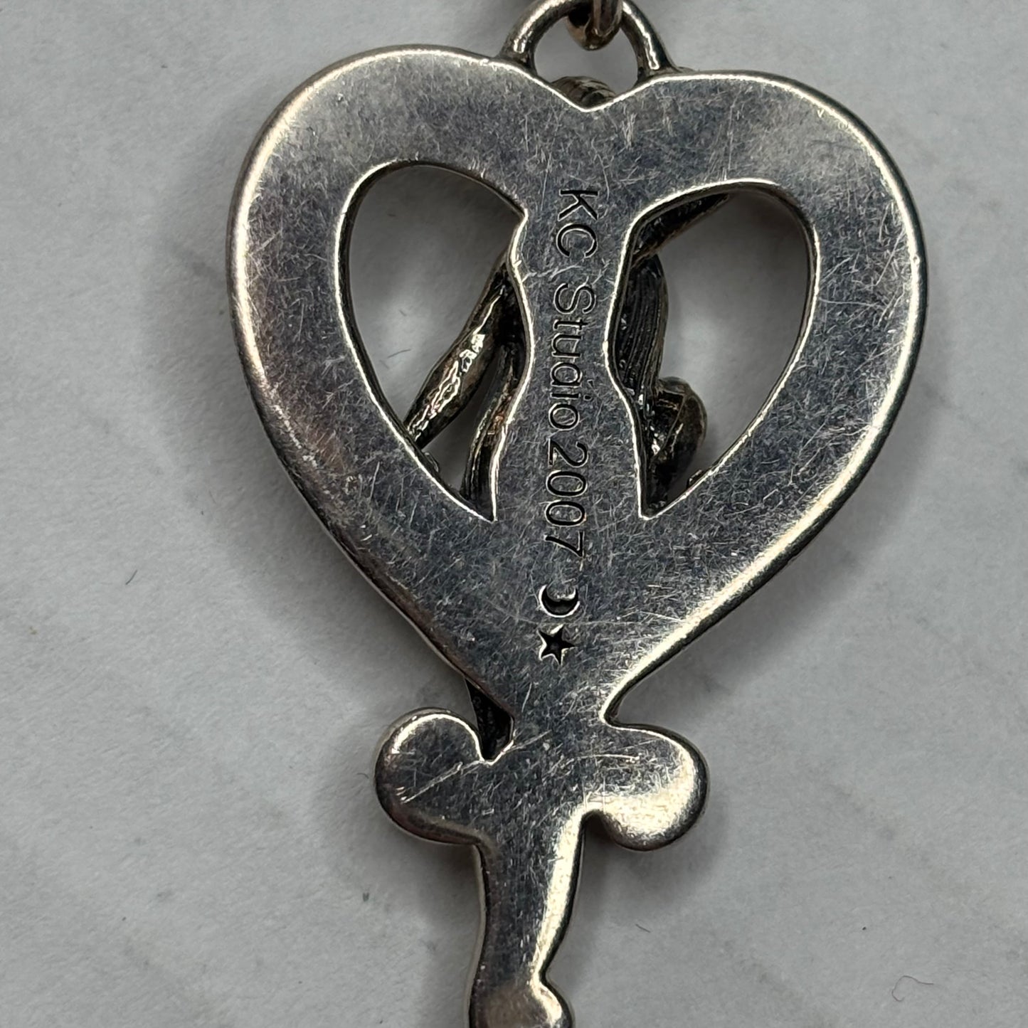 BARRY KIESELSTEIN-CORD KC Studio Sterling Silver Rapunzel Love Heart Pendant