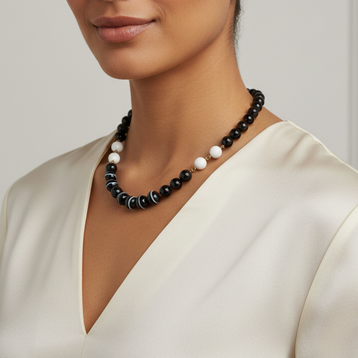 MICHAEL VALITUTTI Gems en Vogue Turquoise & Banded Agate Necklace