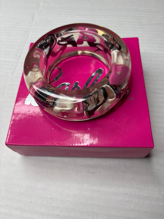 BARBIE Lucite High Heel Shoe Encased Bangle Bracelet