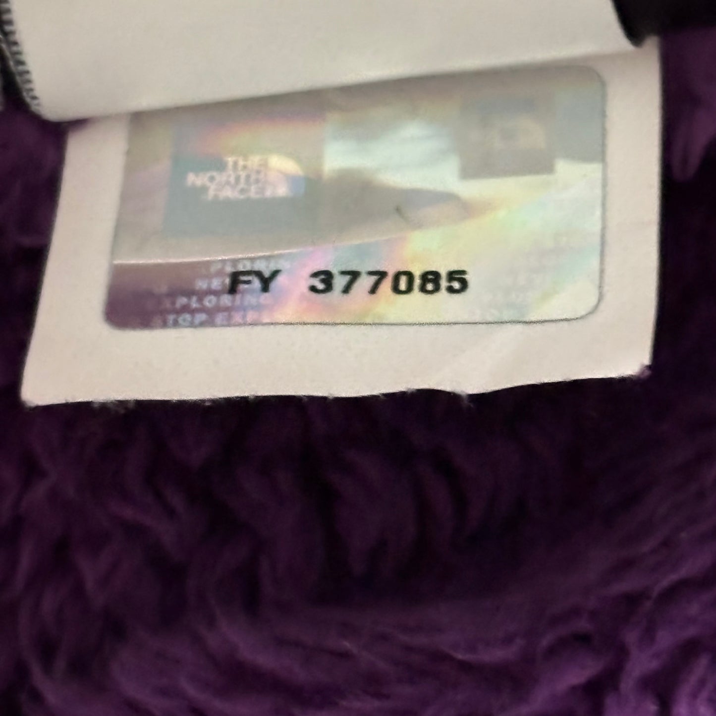 THE NORTH FACE Purple Osito Full-Zip Fleece Jacket Size Medium