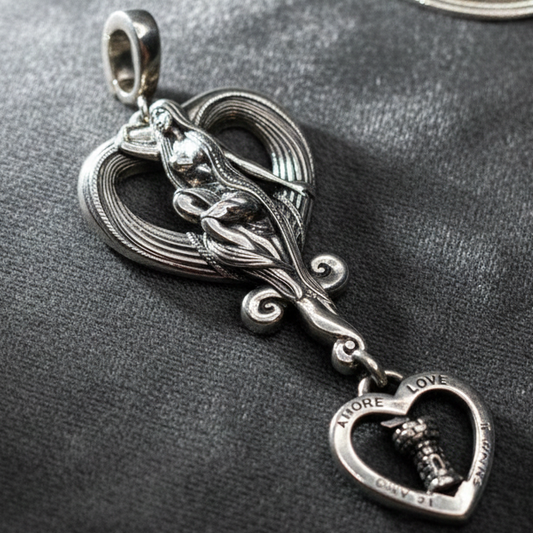 BARRY KIESELSTEIN-CORD KC Studio Sterling Silver Rapunzel Love Heart Pendant