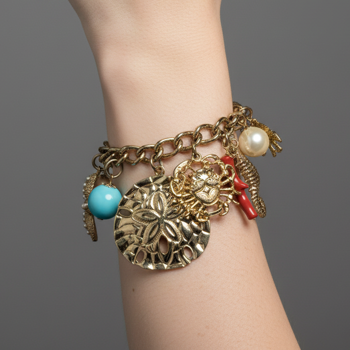 HEIDI DAUS "Under the Sea" Charm Bracelet