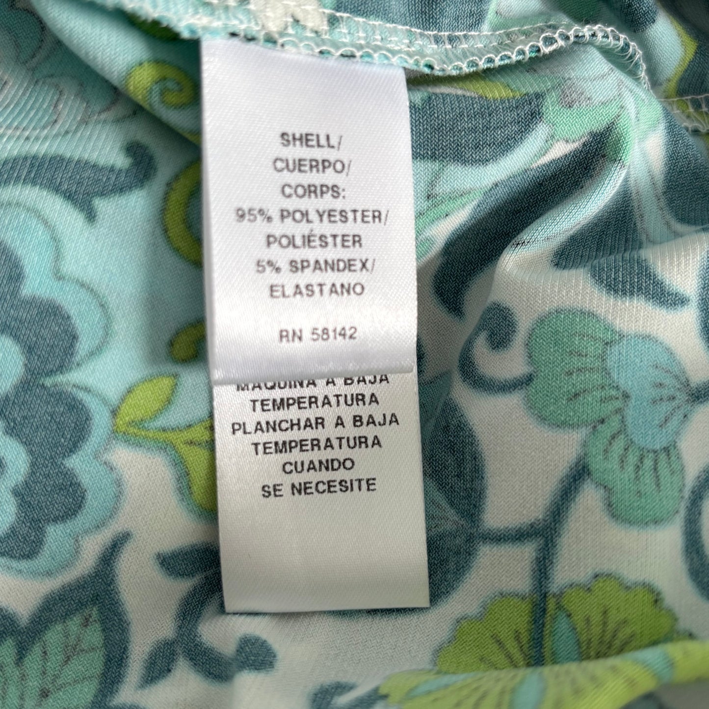 LONDON TIMES Turquoise Abstract Print Halter Dress Size 12