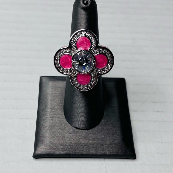 LAUREN G ADAMS Floral Knight Cocktail Ring Size 7