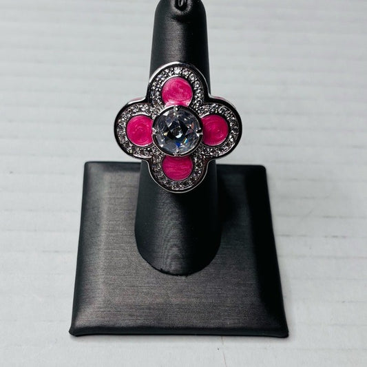 LAUREN G ADAMS Floral Knight Cocktail Ring Size 7