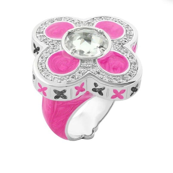 LAUREN G ADAMS Floral Knight Cocktail Ring Size 7