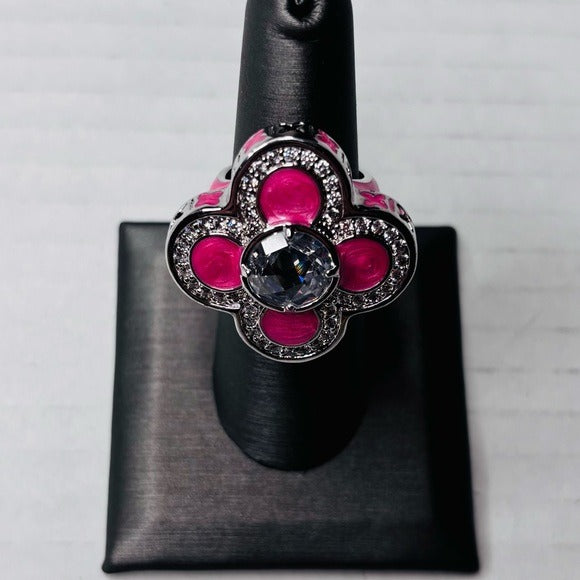 LAUREN G ADAMS Floral Knight Cocktail Ring Size 7