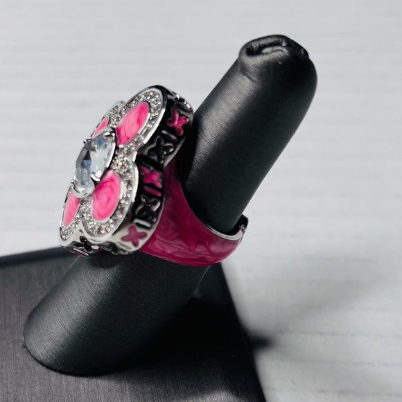 LAUREN G ADAMS Floral Knight Cocktail Ring Size 7
