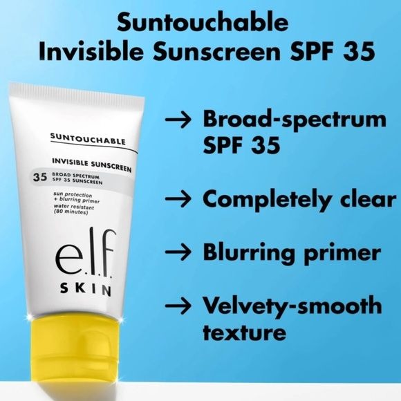 *New* e.l.f. Skin Suntouchable Invisible Sunscreen