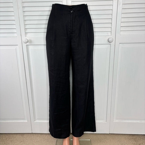 AYR The Supremo Pant in Black Heavyweight Silk Size Small