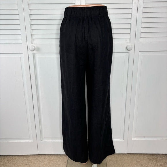 AYR The Supremo Pant in Black Heavyweight Silk Size Small