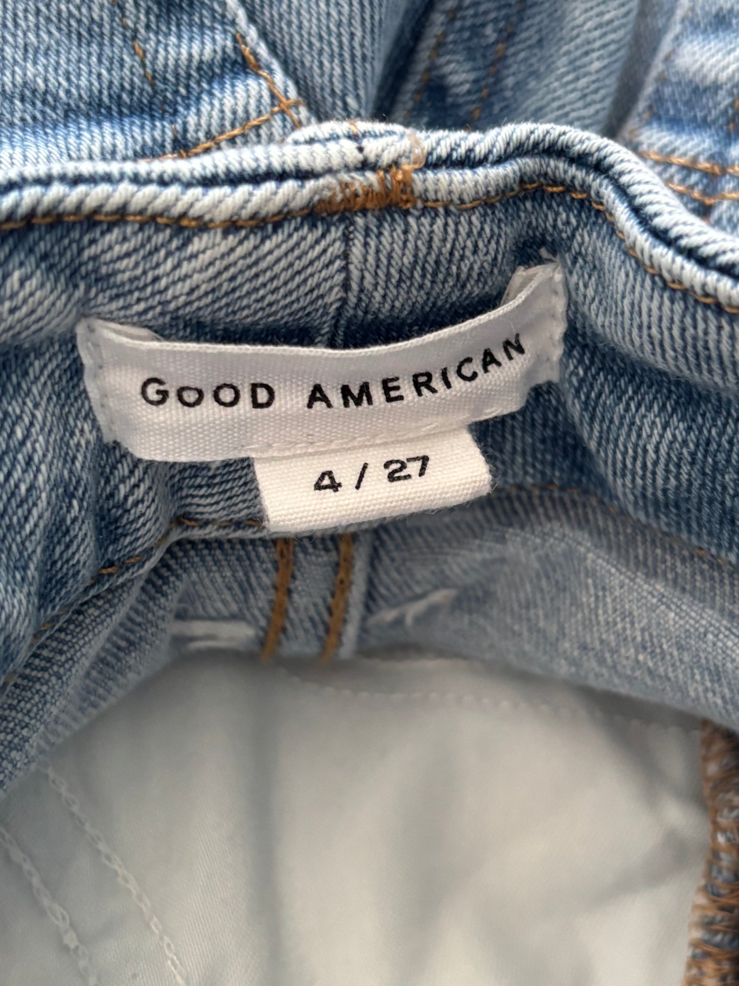 GOOD AMERICAN Good Boy Vintage Wash Straight Leg Jeans Size 4