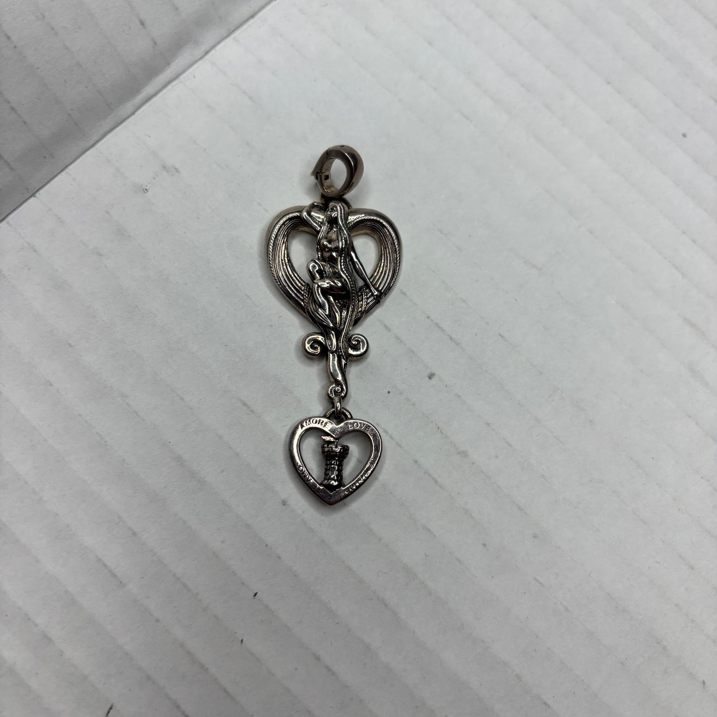 BARRY KIESELSTEIN-CORD KC Studio Sterling Silver Rapunzel Love Heart Pendant