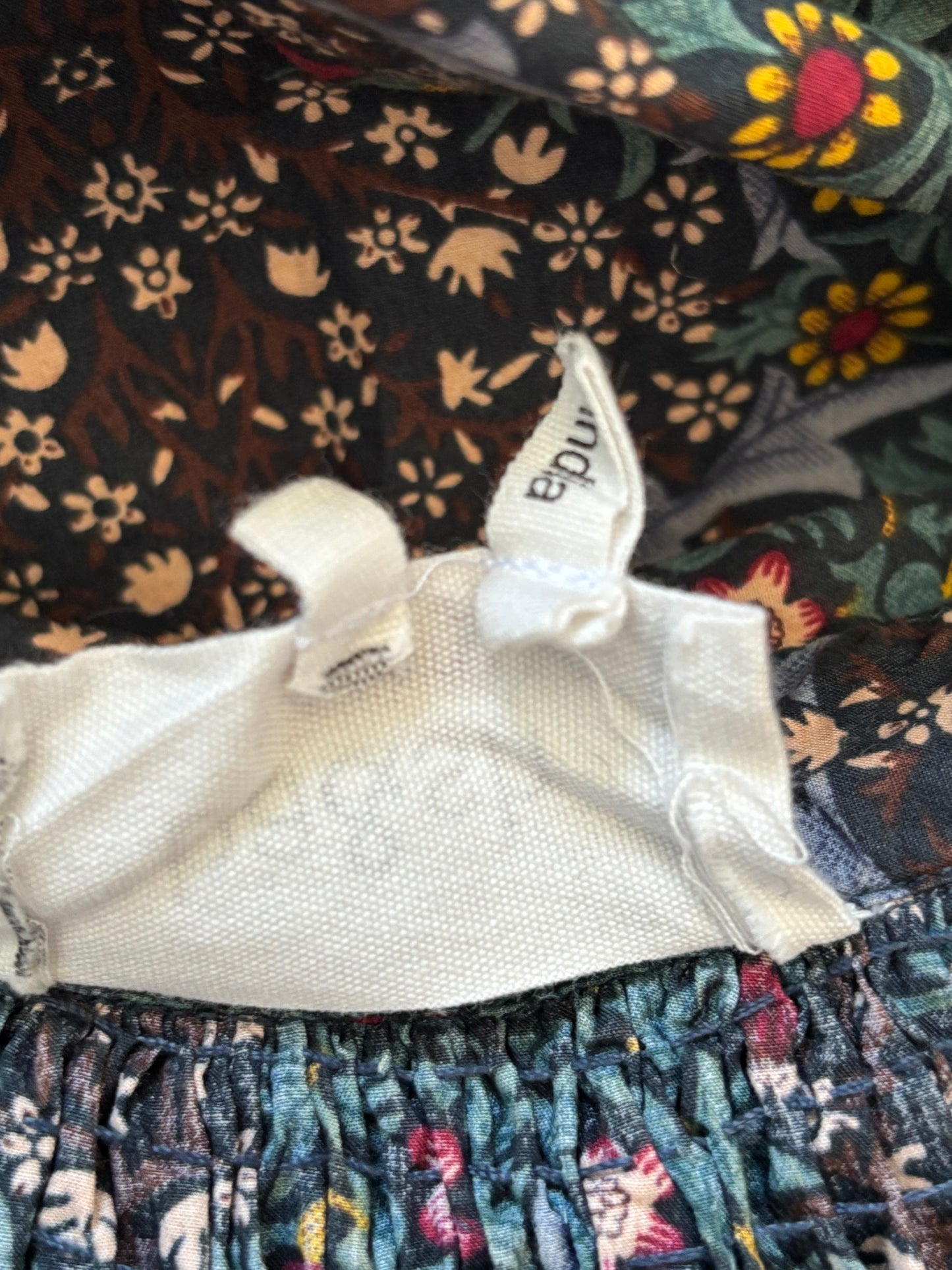 BA&SH Uguette Floral Button-Front Jumpsuit in Bleu Size 4