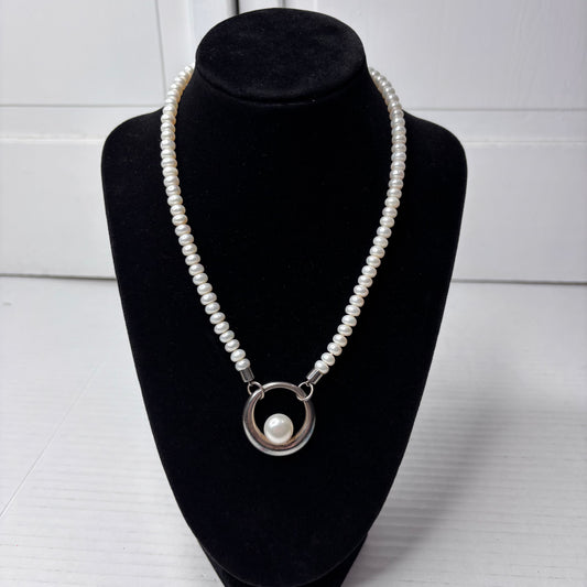 HONORA COLLECTION Fresh Water Floating Pearl Pendant Necklace