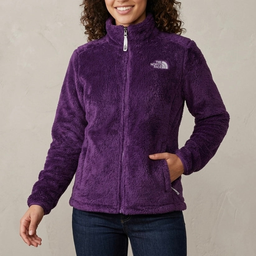 THE NORTH FACE Purple Osito Full-Zip Fleece Jacket Size Medium