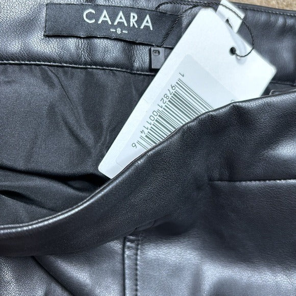 *New* CAARA Mimi Vegan Leather Pencil Skirt in Black
