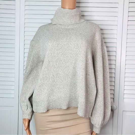 MUDPIE Audrey Ivory Turtleneck Sweater Size Small