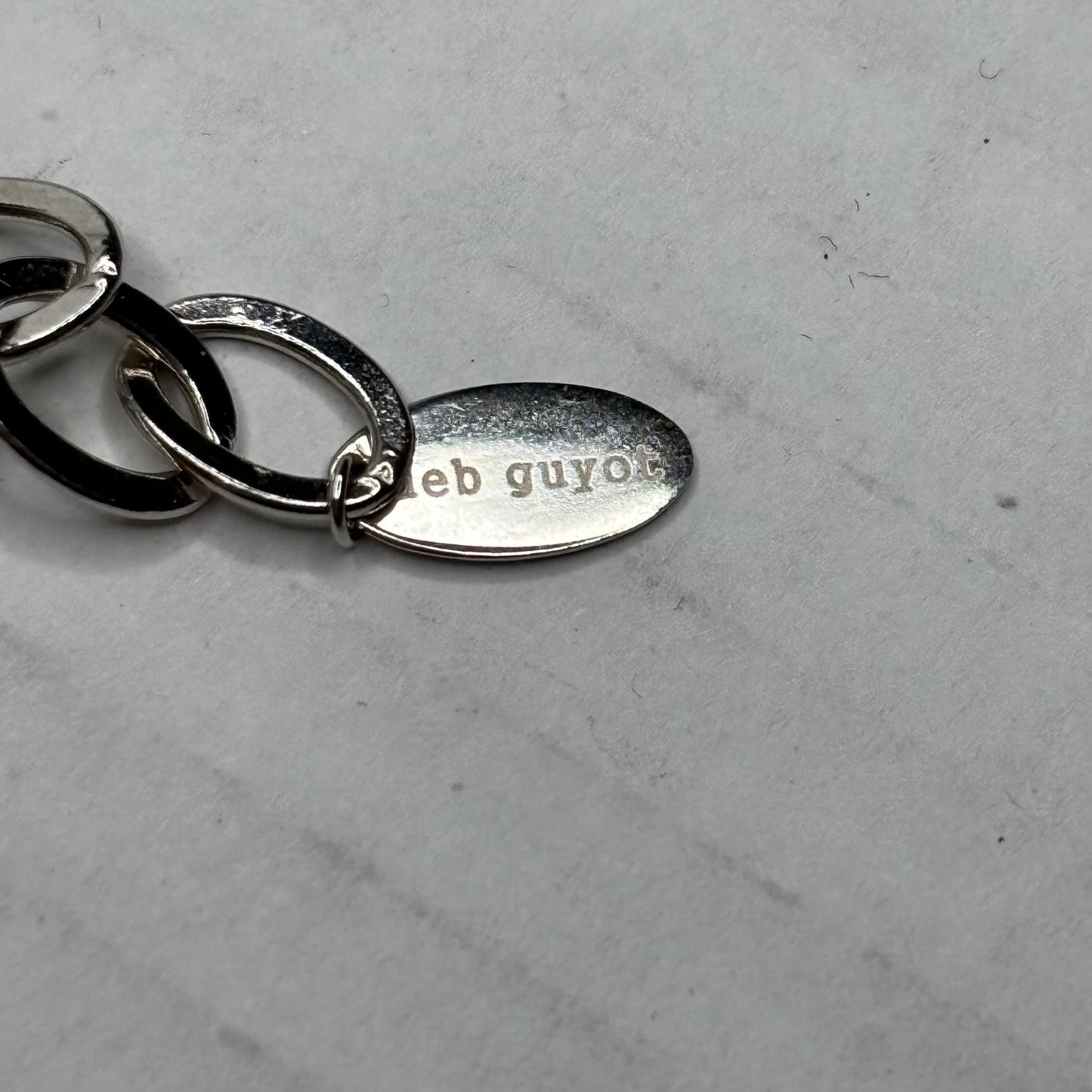 DEB GUYOT Sterling Silver Citrine & Baroque Pearl Necklace