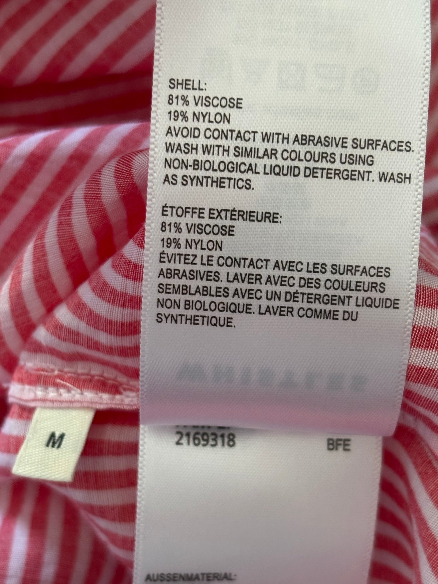 WHISTLES Striped Oversized Shirt Size Medium