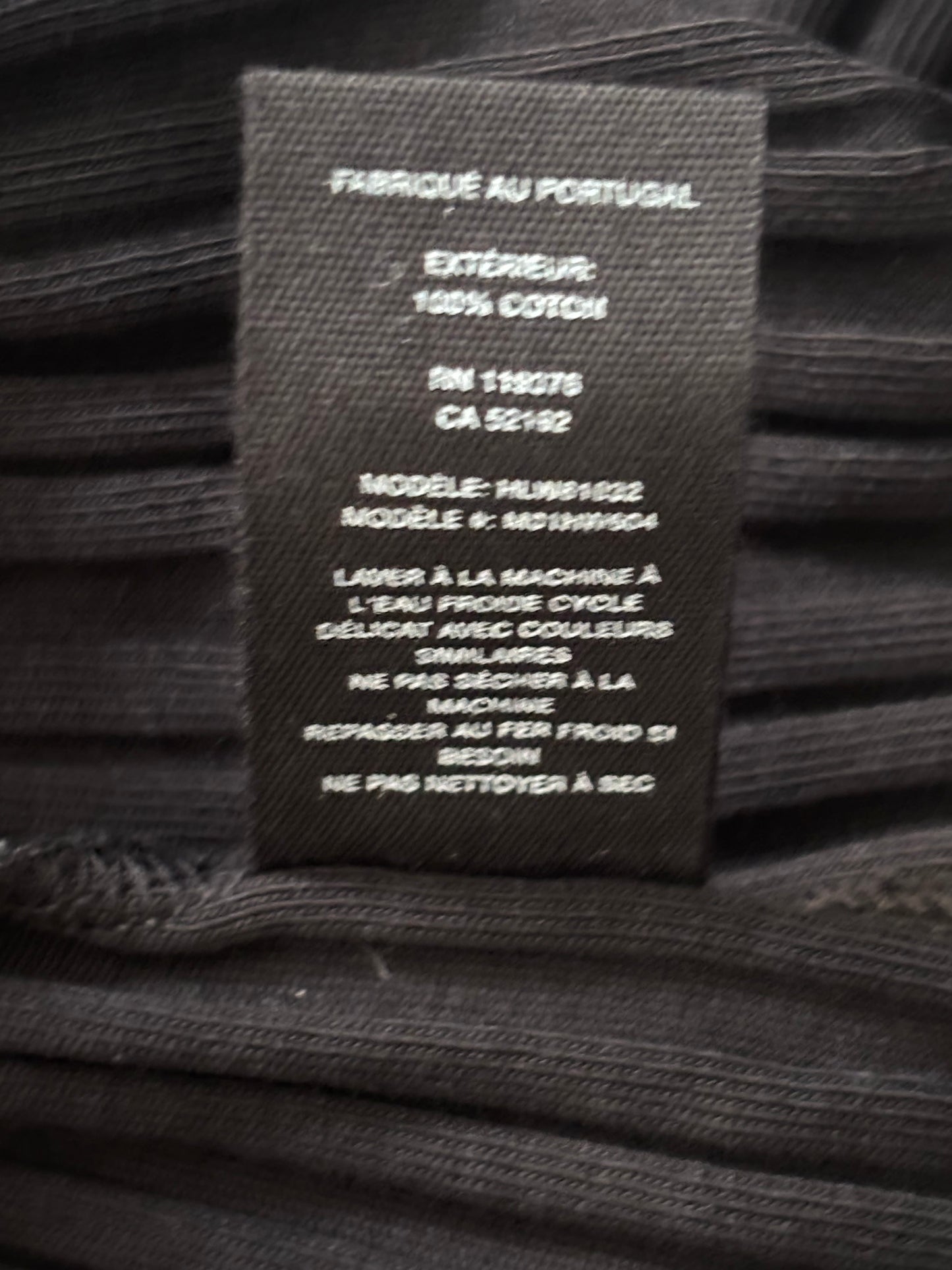 Helmut Lang Black Ribbed Polo Mini Dress Size Medium