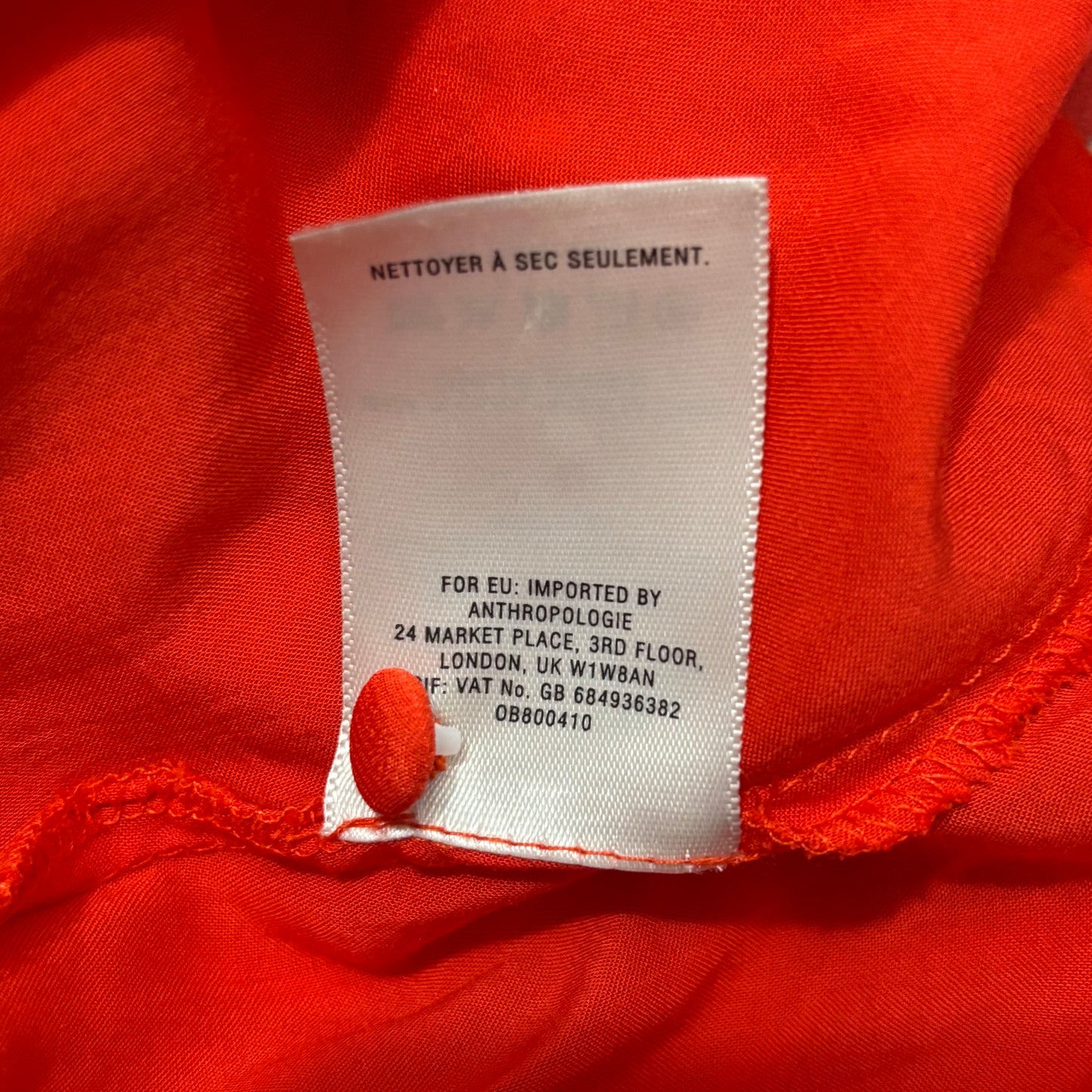 ANTHROPOLOGIE Moulinette Soeurs Lilly Silk Tie-Neck Midi Dress Size 8