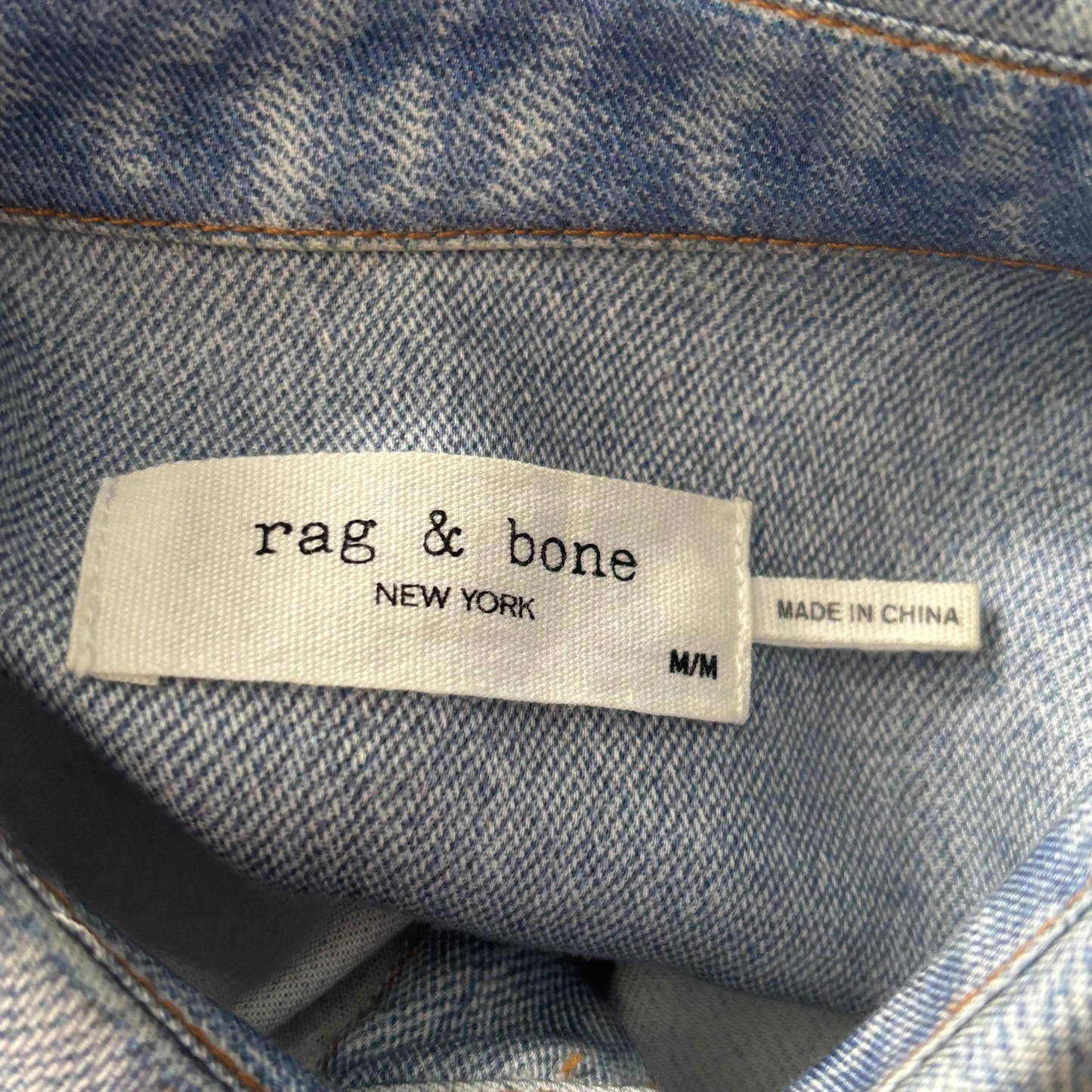 RAG & BONE Liquid Miramar Shirt Dress Size Medium