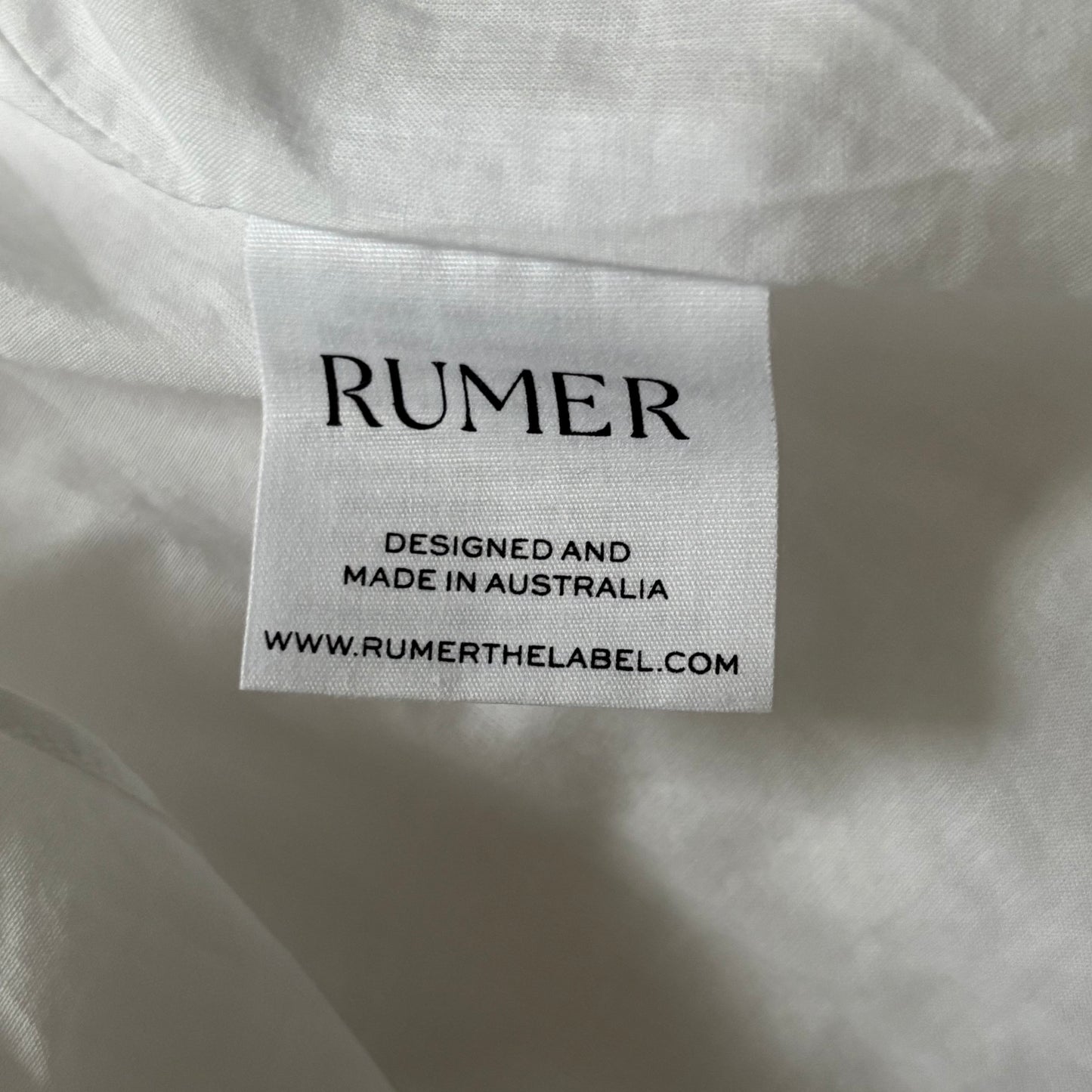 RUMER THE LABEL Freya White Linen Maxi Dress Size Small