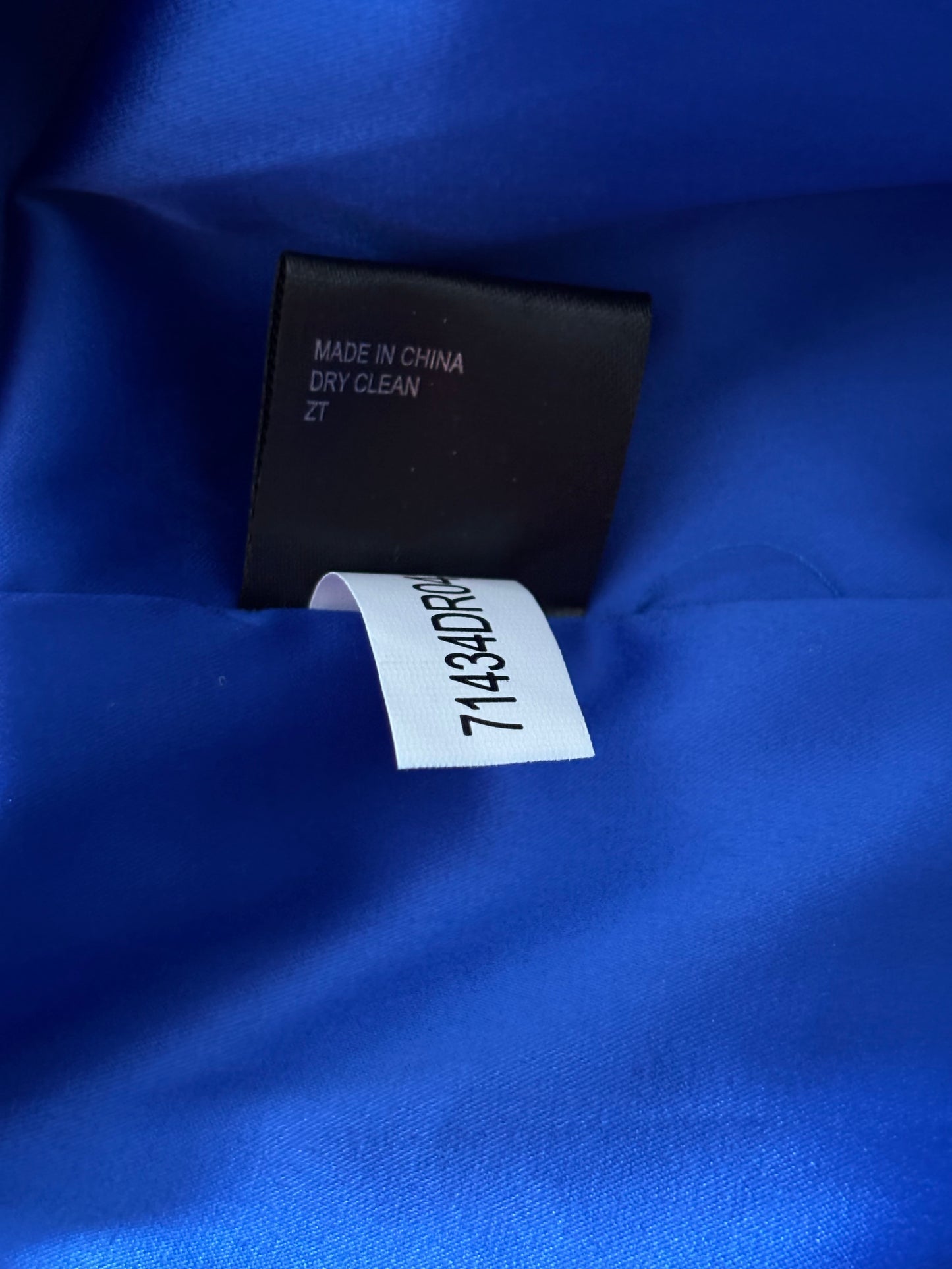 New GIANNI BINI Royal Blue Hollis Asymmetrical One-Shoulder Ruffle Maxi Dress Size 0