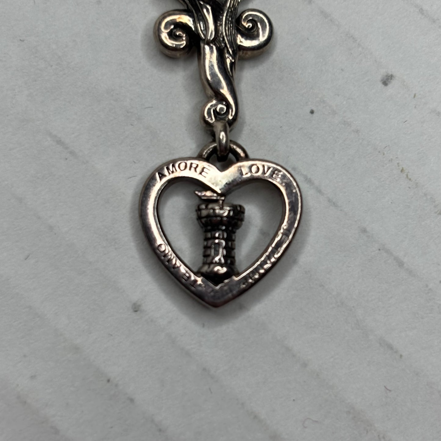 BARRY KIESELSTEIN-CORD KC Studio Sterling Silver Rapunzel Love Heart Pendant