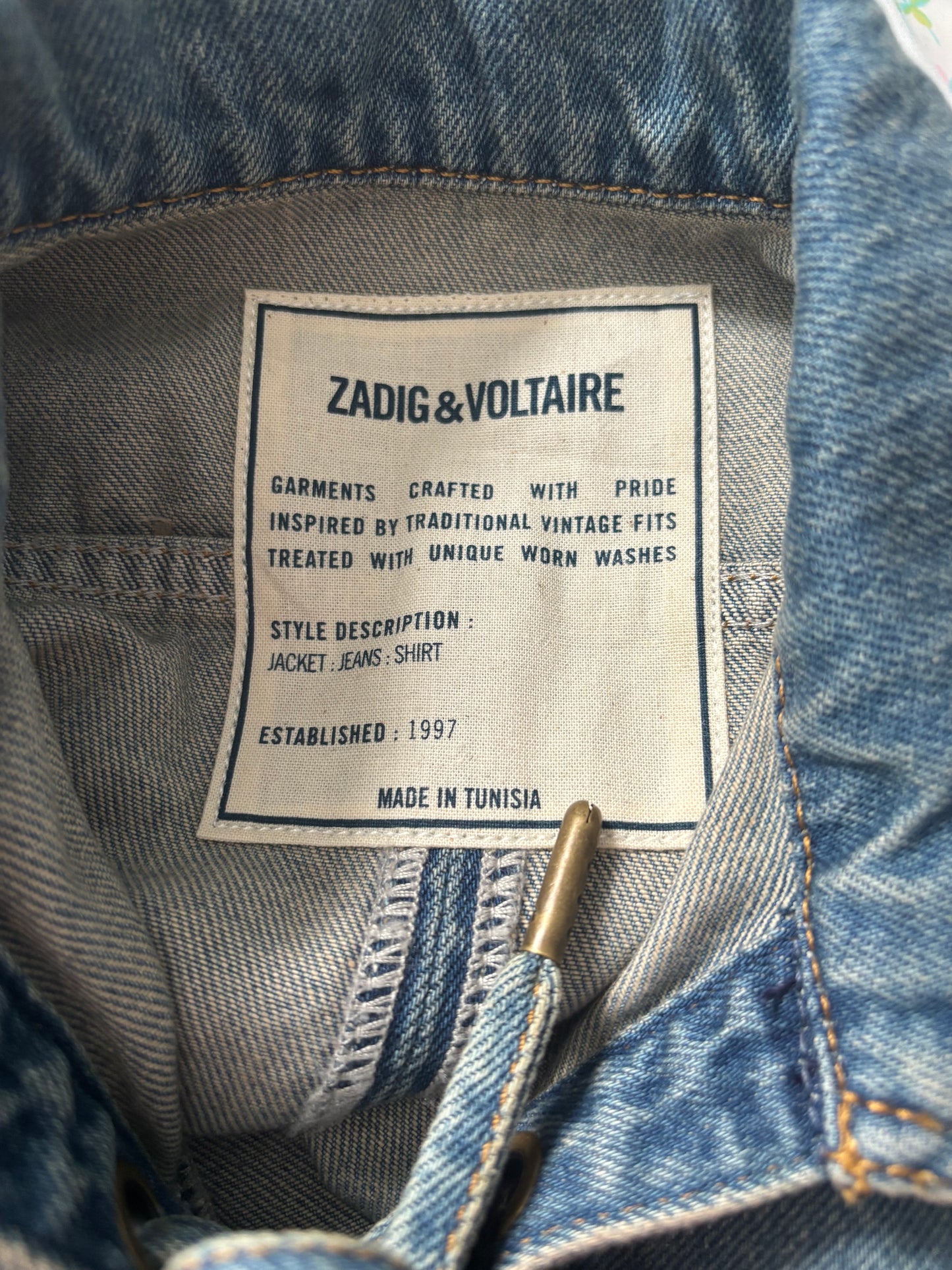 ZADIG & VOLTAIRE Blue Record Denim Eco Dress Size Small