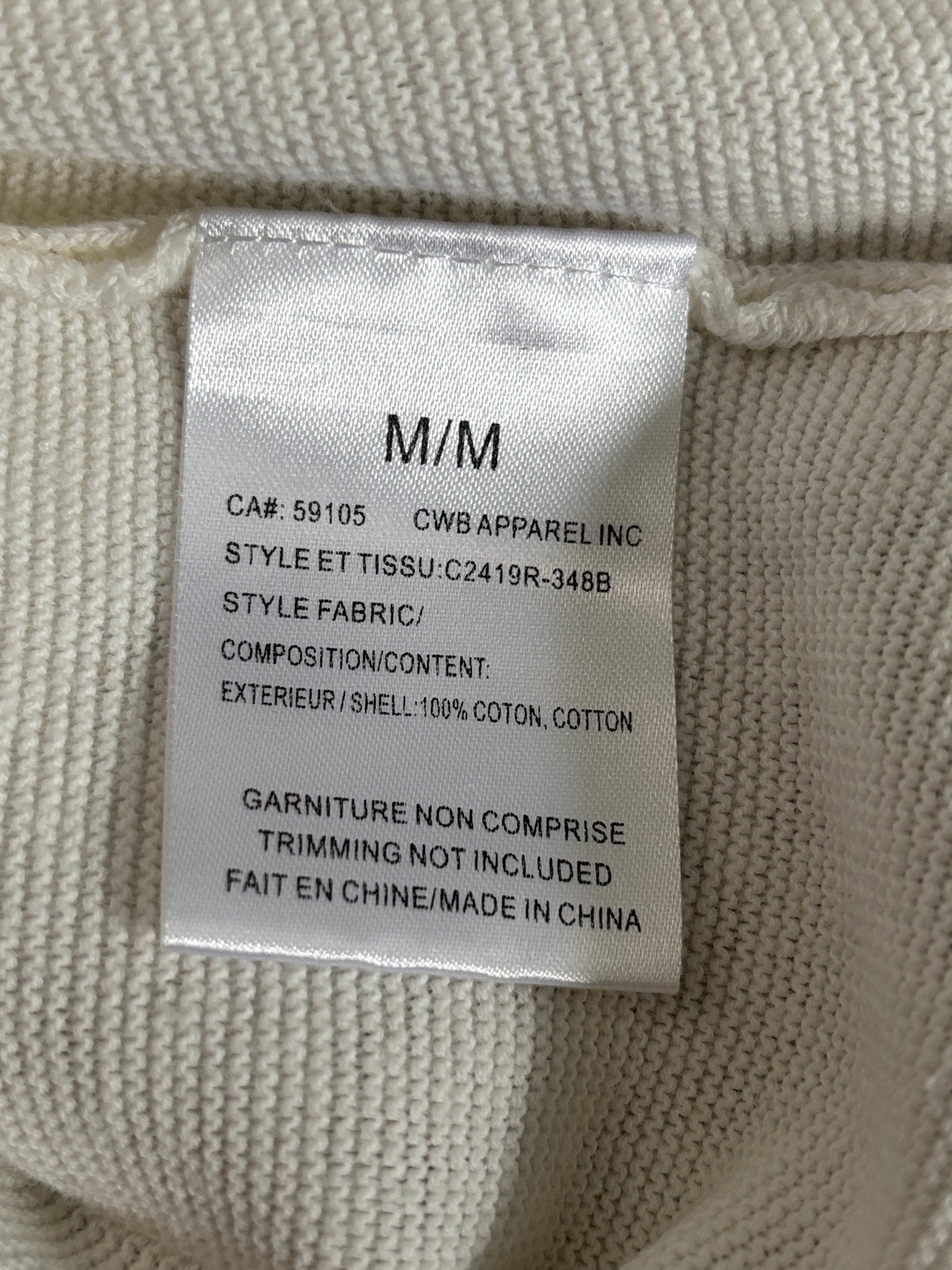 CHARLIE B Ottoman Knit Funnel Neck Sweater Size Medium