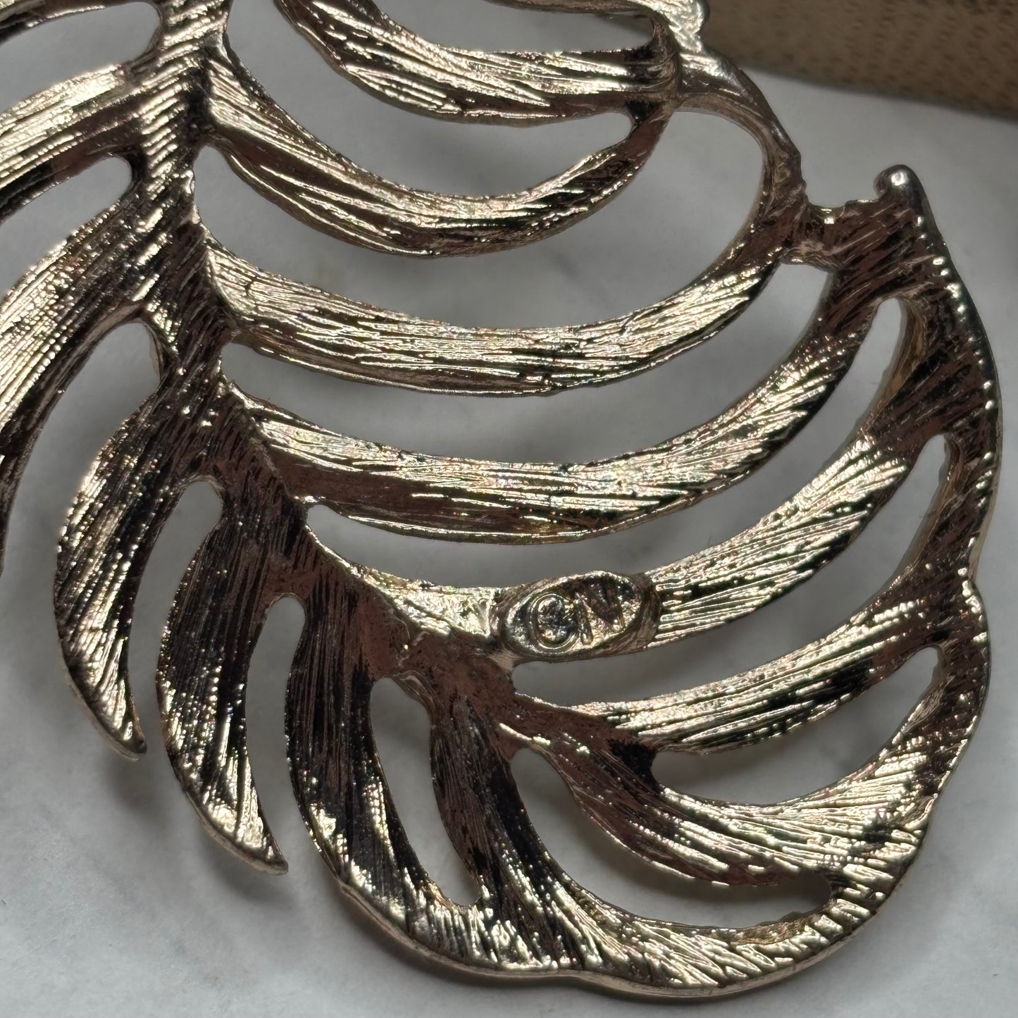 Set of 5 Gold Tone Stackable Bangles with Rhinestone Charms