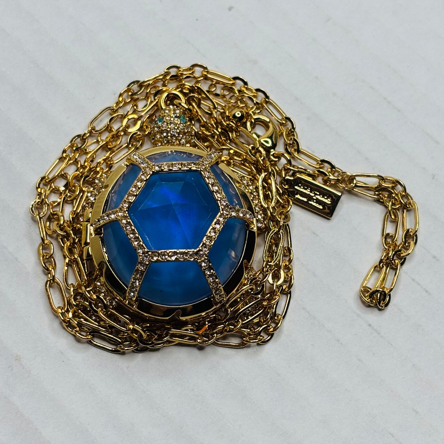 KATE SPADE "Paradise Found" Turtle Locket Necklace