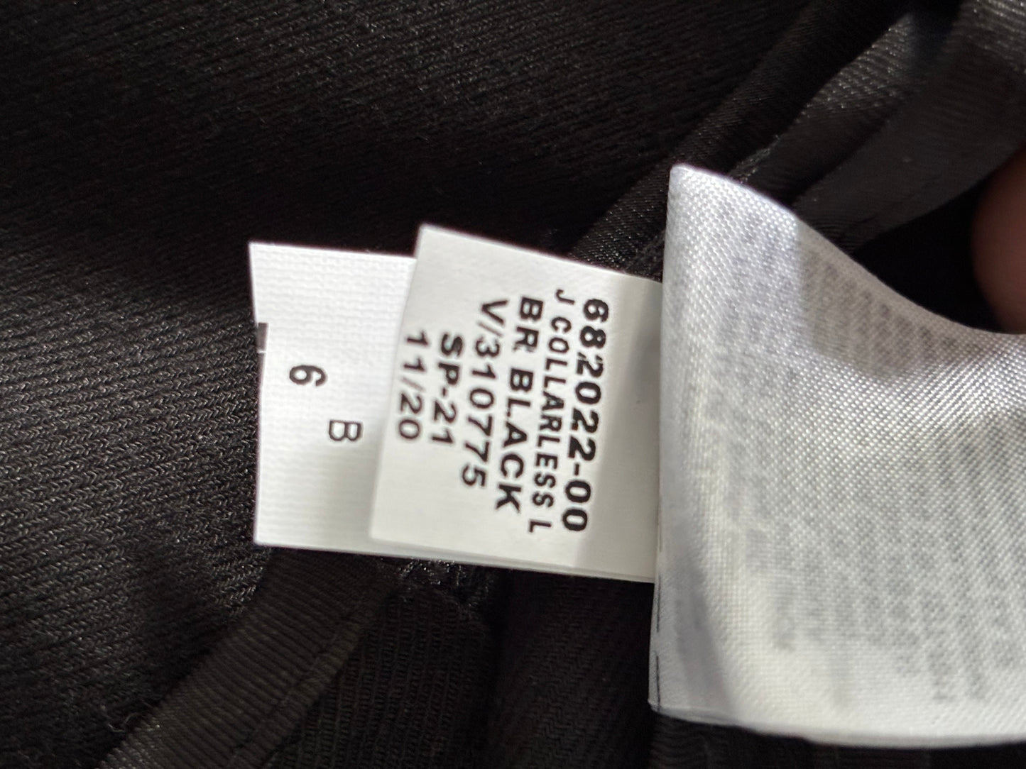 New BANANA REPUBLIC Black Collarless Open-Front Blazer Size 6