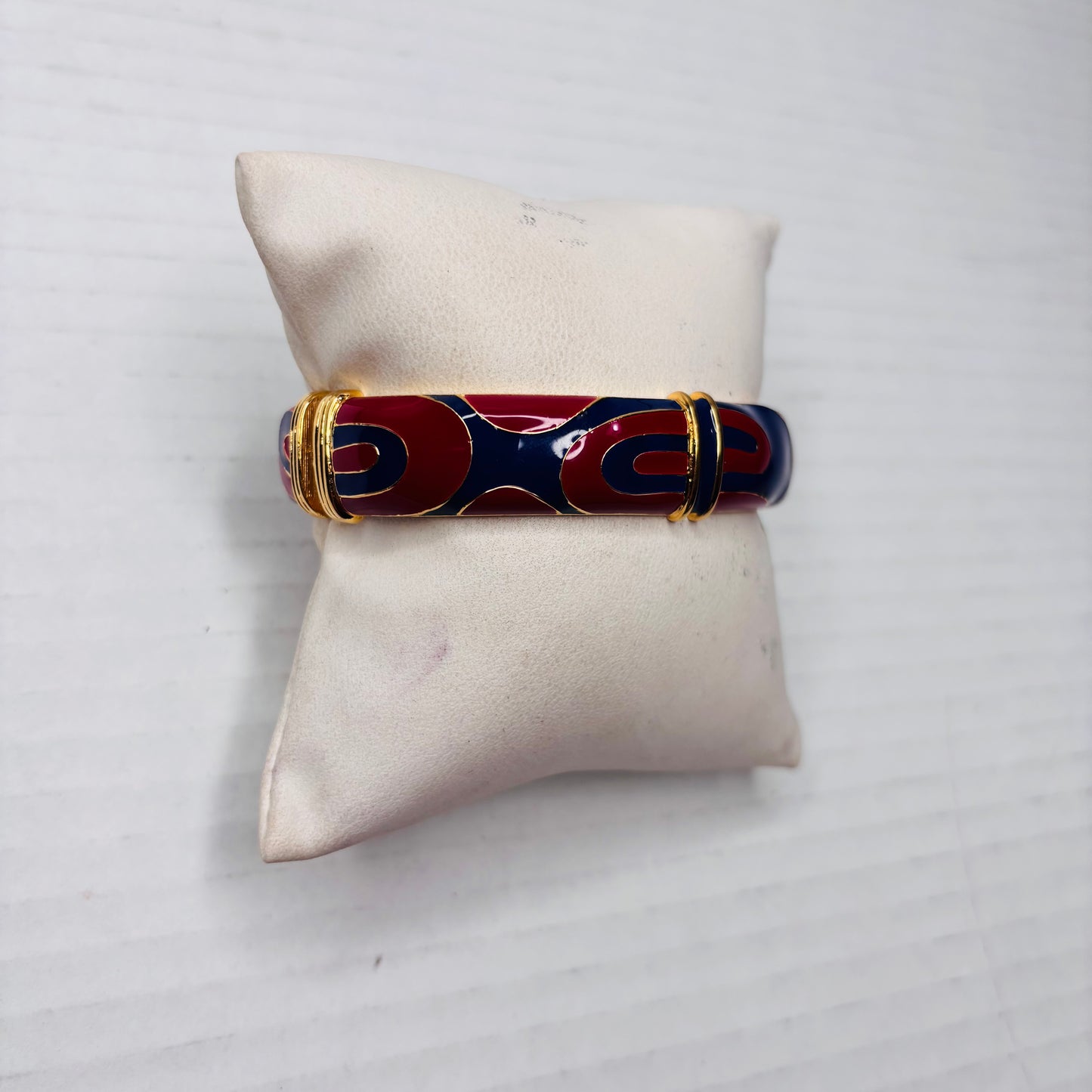 KJL KENNETH JAY LANE Abstract Print Clamper Bracelet