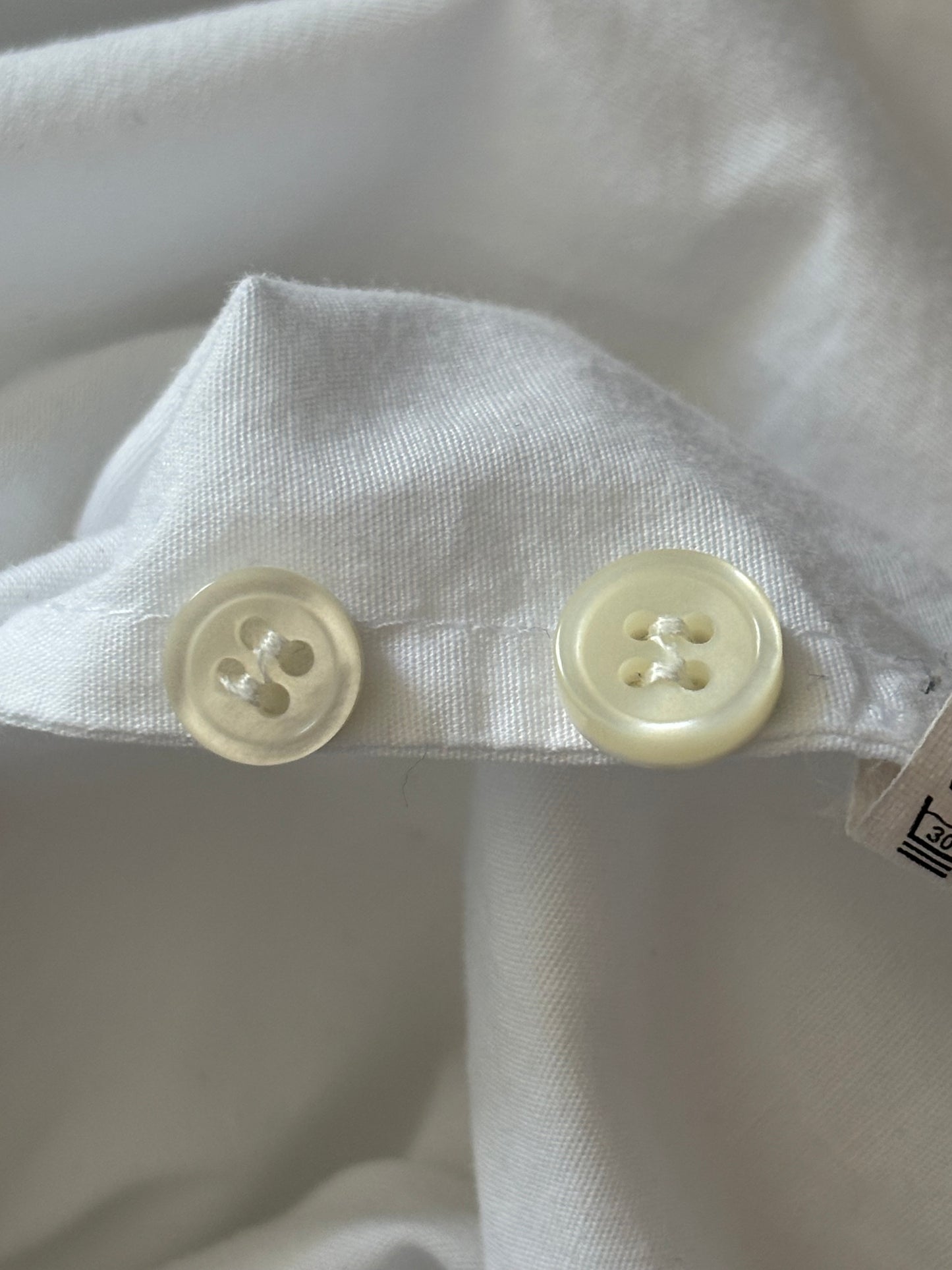 J.CREW Haberdashery White Cotton Button Down Shirt Size Medium