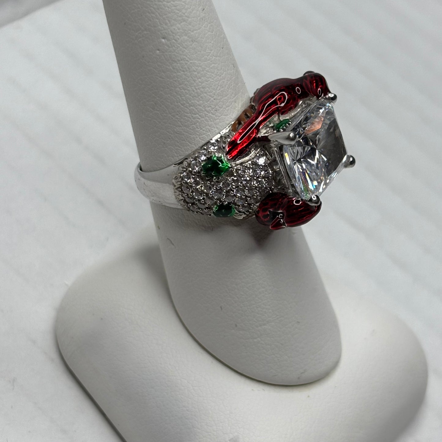VICTORIA WIECK Beverly Hills Cardinal Bird Ring Size 7