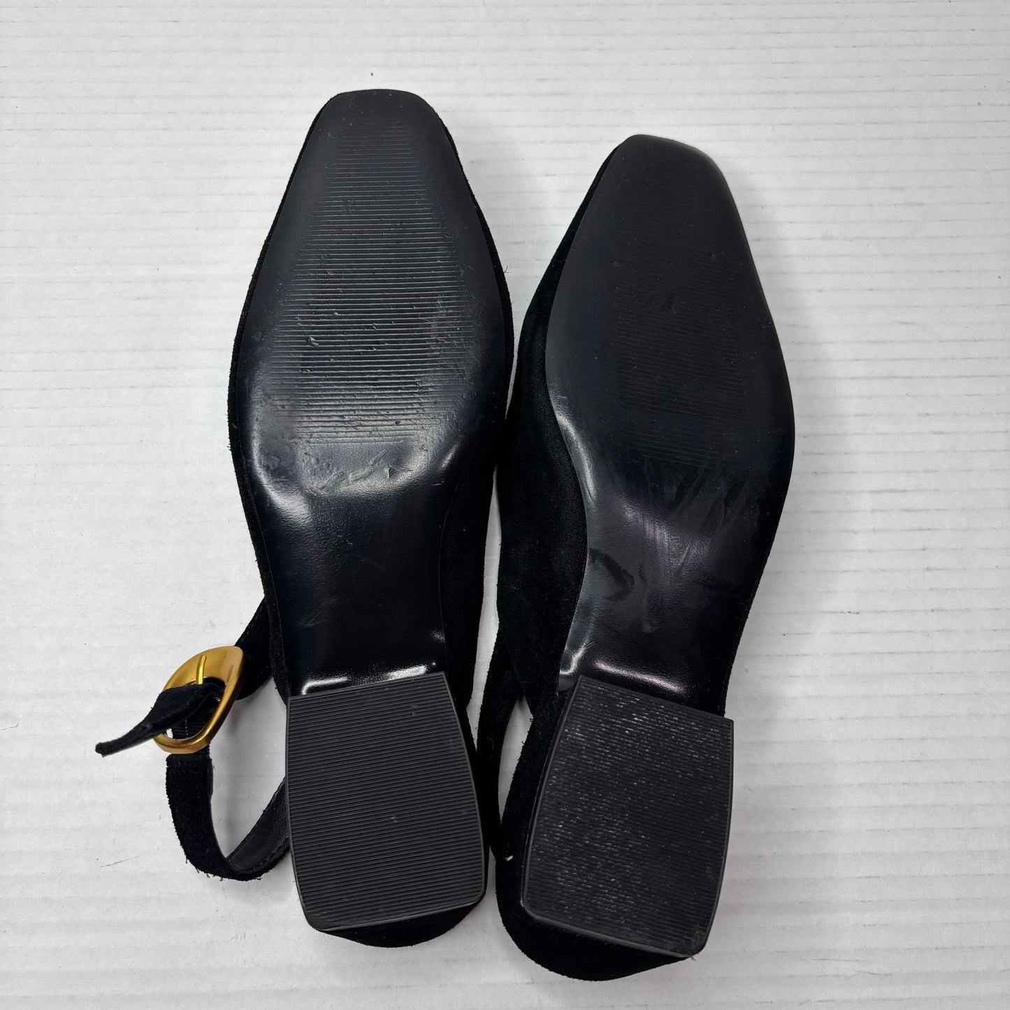 STEVE MADDEN Diona Slingback Flats in Black Suede Size 6M