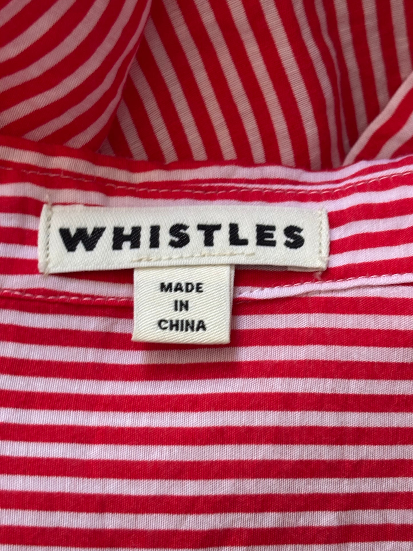 WHISTLES Striped Oversized Shirt Size Medium