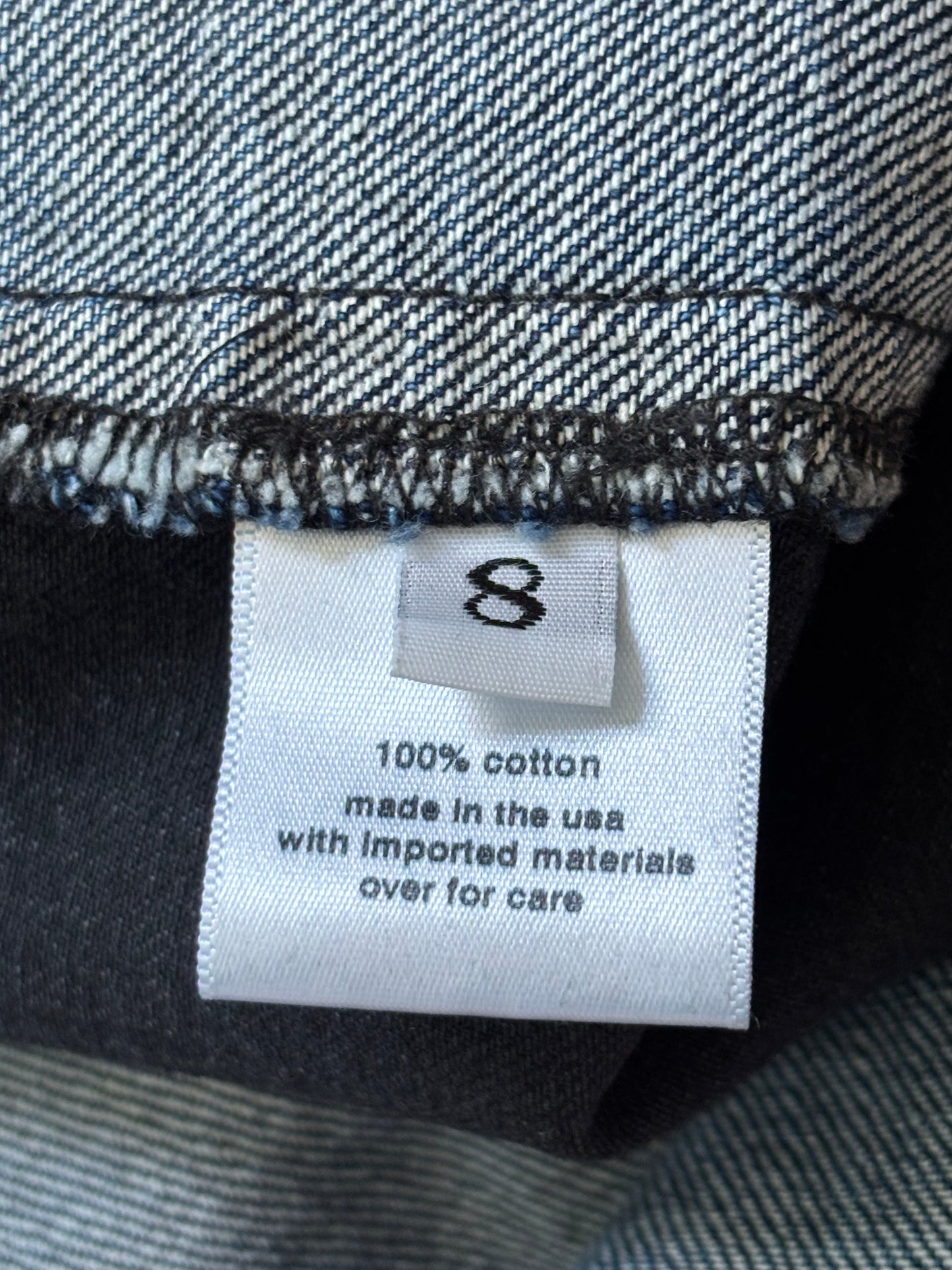 RACHEL COMEY Garra Wide Leg Two-Tone Denim Jeans Size 8