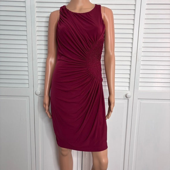 Boston Proper Red Sheath Cocktail Dress Size 6