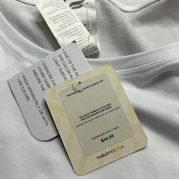 *New* FABLETICS Feather Tech Short-Sleeve Top Size Small