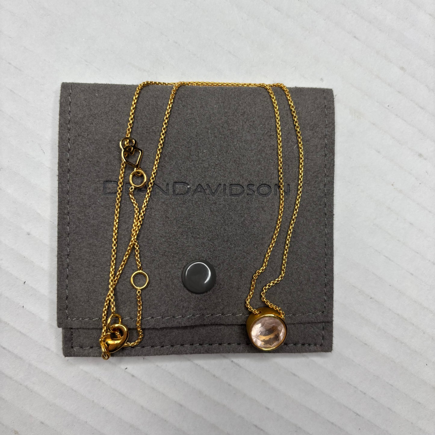 DEAN DAVIDSON Signature Knockout Pendant Necklace in Morganite & Gold