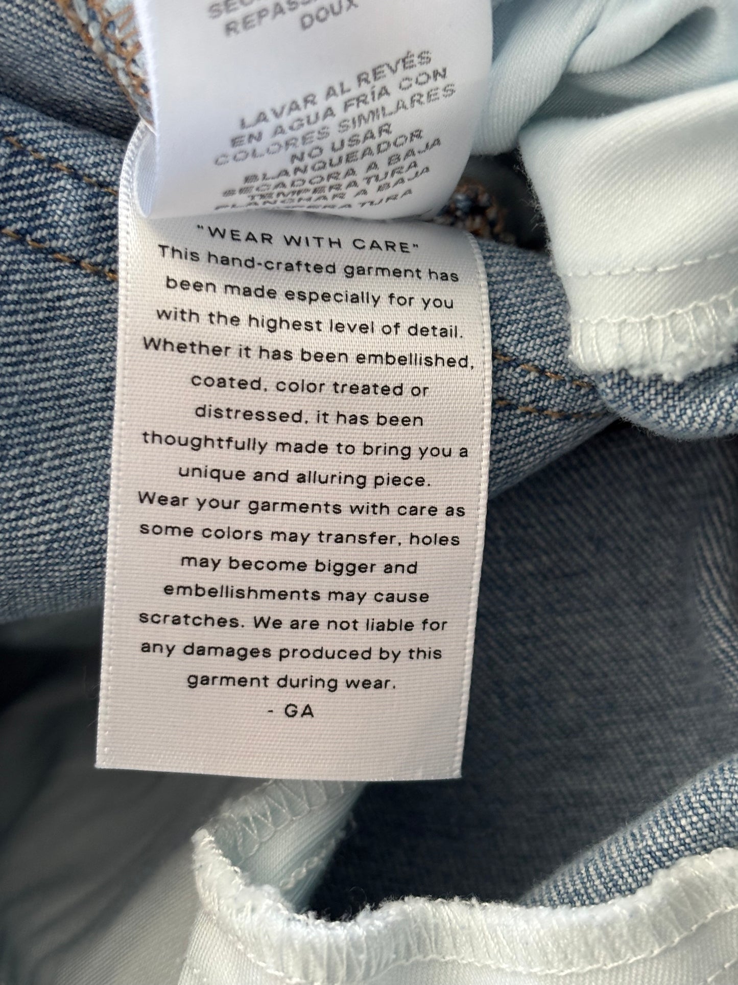 GOOD AMERICAN Good Boy Vintage Wash Straight Leg Jeans Size 4